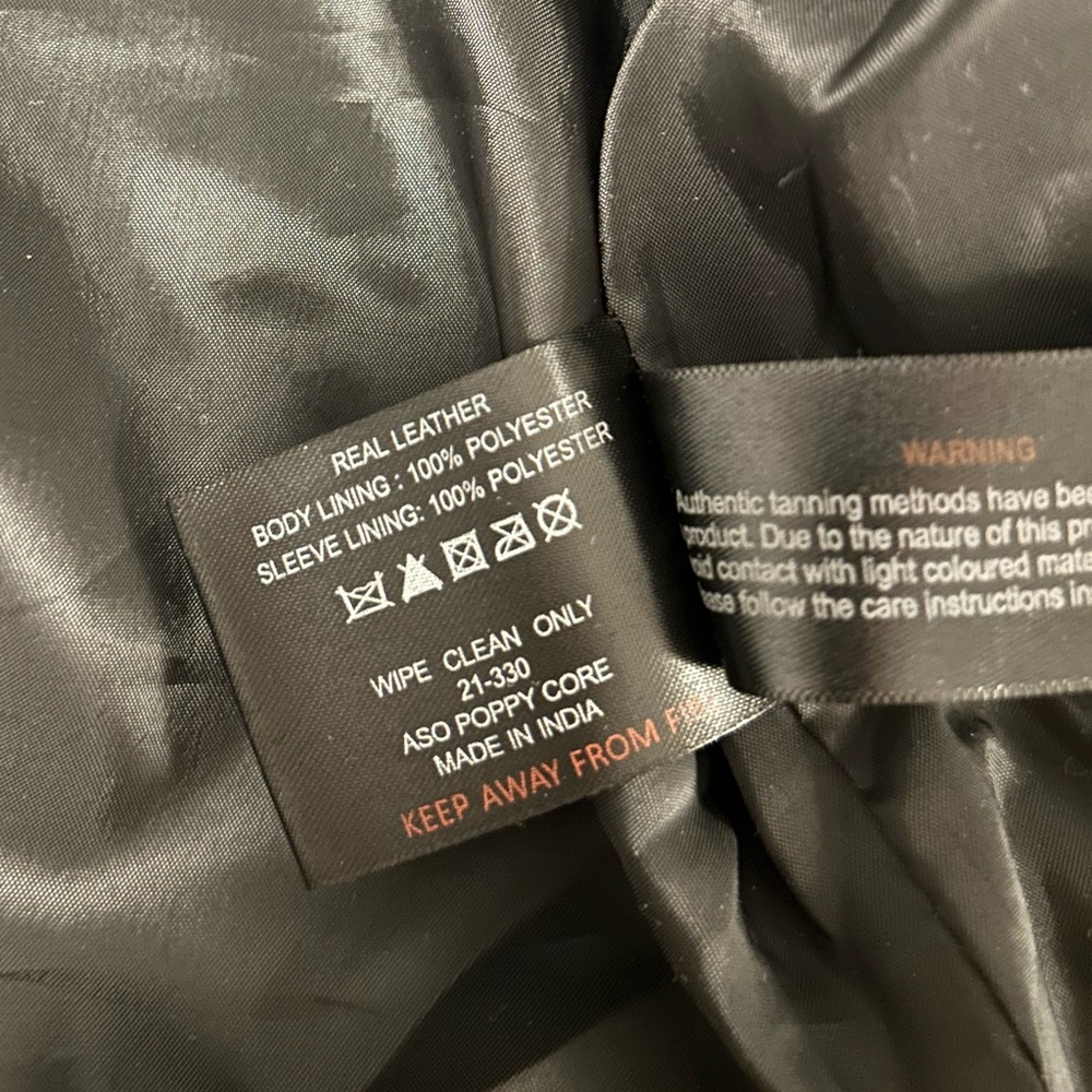 BARNEYS ORIGINALS NWOT Leather Jacket - Picture 4 of 4